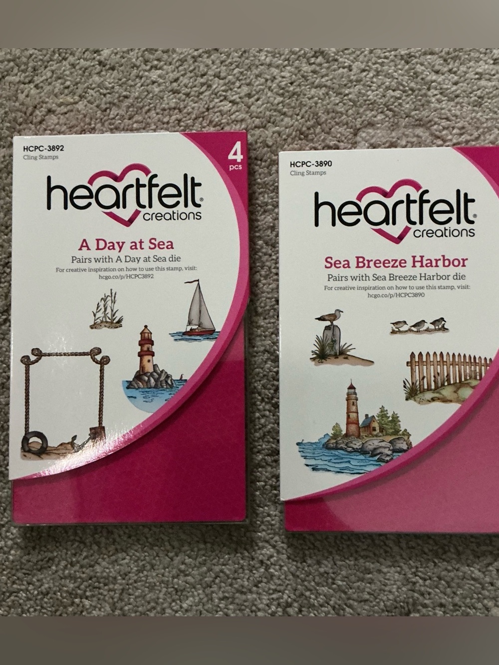 Heartfelt Creations Day at the Sea & Sea Breeze Harbor card making scrapbooking